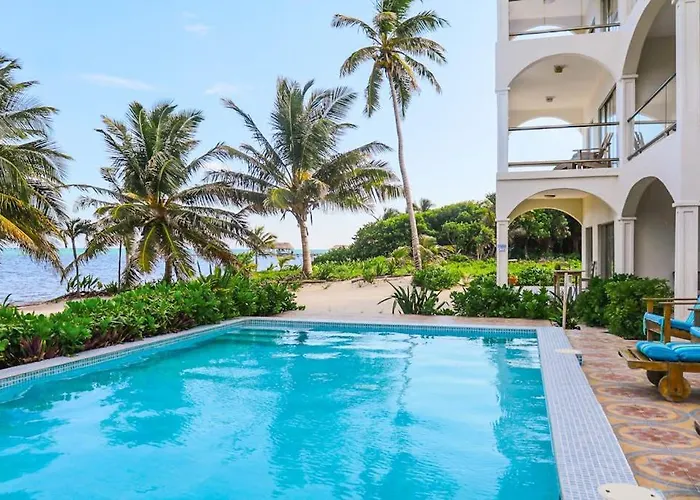 Serene Oceanfront With Shared Pool Ocean View Wifi & Partial Ac Сasa de vacaciones San Pedro (Ambergris Caye)